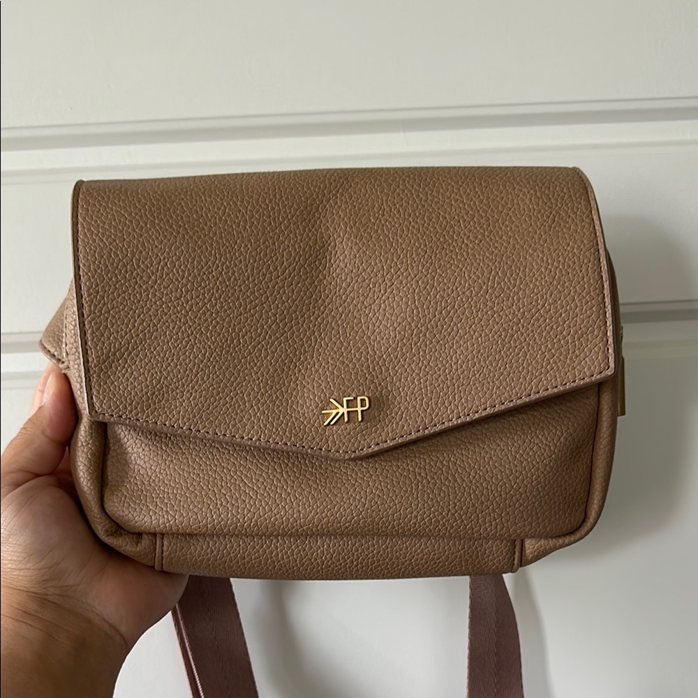 Tan Leather Crossbody Bag